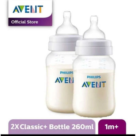 Avent Classic Baby Bottles 125ml & 260ml - 2/3 Pack