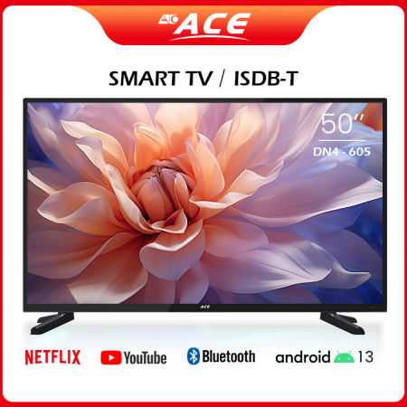 Ace 50  Slim Full HD Smart TV Black LED-605 DN4