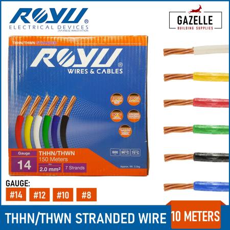 Royu Copper Stranded Wire Assorted Colors, 10 Meters