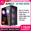 AMD A8 7600 Quad-Core CPU Desktop Computer with RGB LED fans