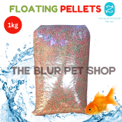 1kg Green Red Floating Pellets for Koi and Goldfish