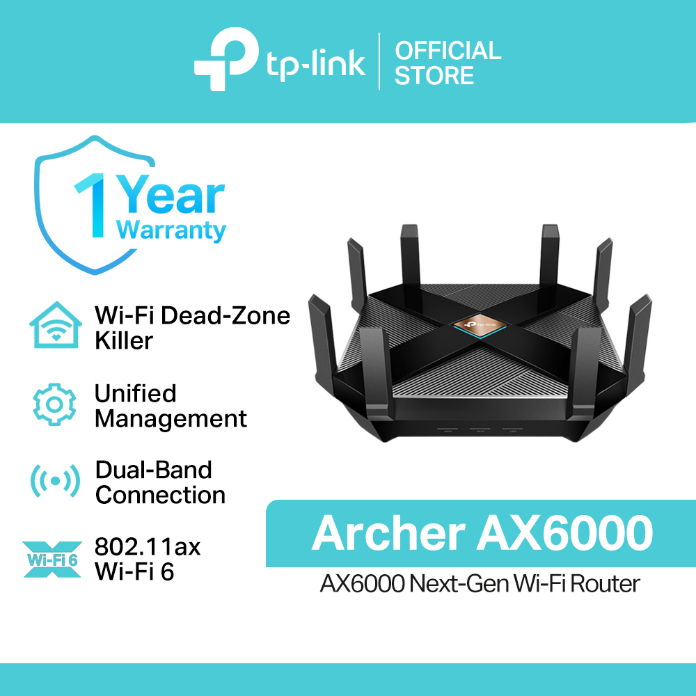 TP-Link Official Store / Archer AX6000 / Next-Gen WiFi 6 Dual Band Gigabit Wireless Gaming Router