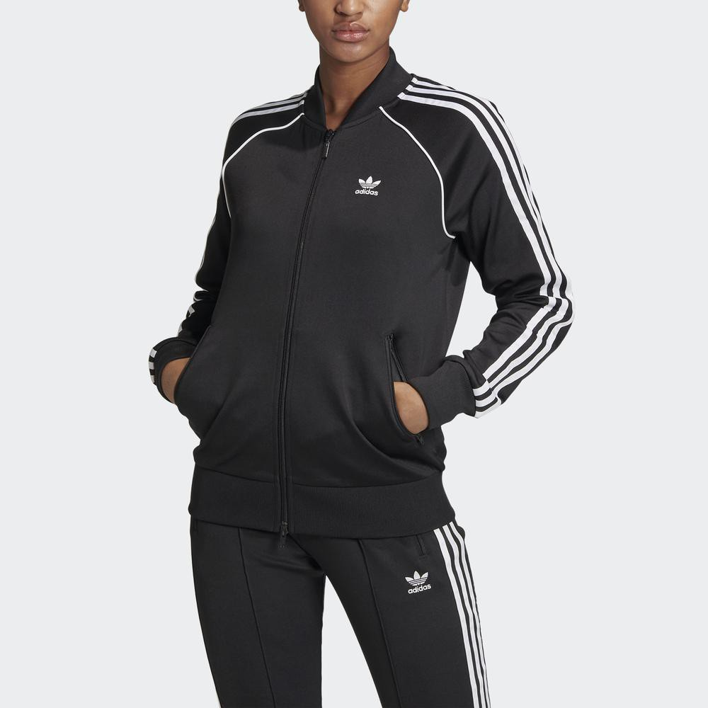 ✼▻ adidas ORIGINALS Primeblue SST Track Jacket Women Black GD2374 | Lazada  PH