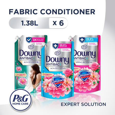 Downy Spring Blossom Fabric Conditioner, 1.38L Refill Green