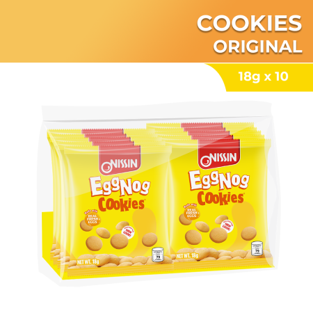 Nissin Eggnog Cookies 18gx10
