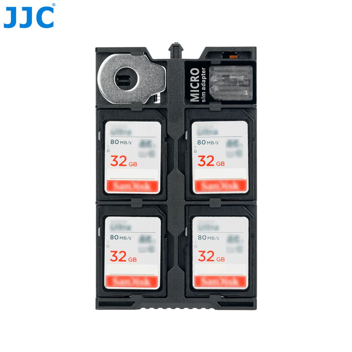 Micro SD Card Case, microSD Case, JJC MC-MSD16 Anti-Shock