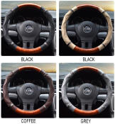 Powerlong PH Steering Wheel Cover in Walnut Luxury Leather