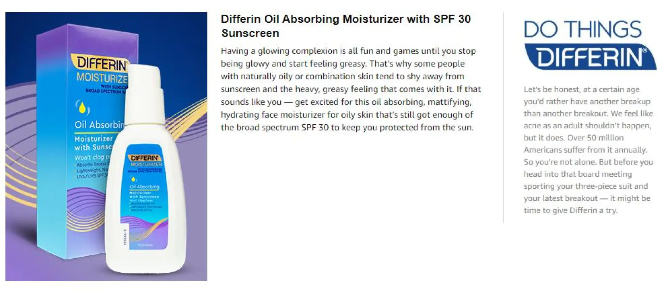 differin gel sunscreen