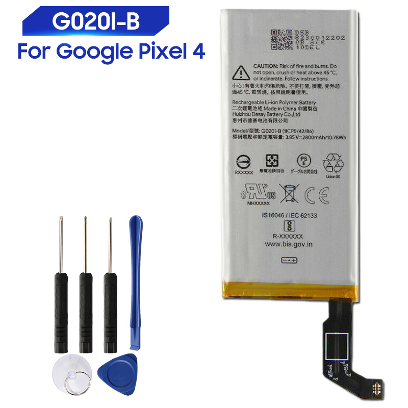 Original Replacement Pixel4 Pixel G020I-B Genuine Battery 2800mAh - Main Image