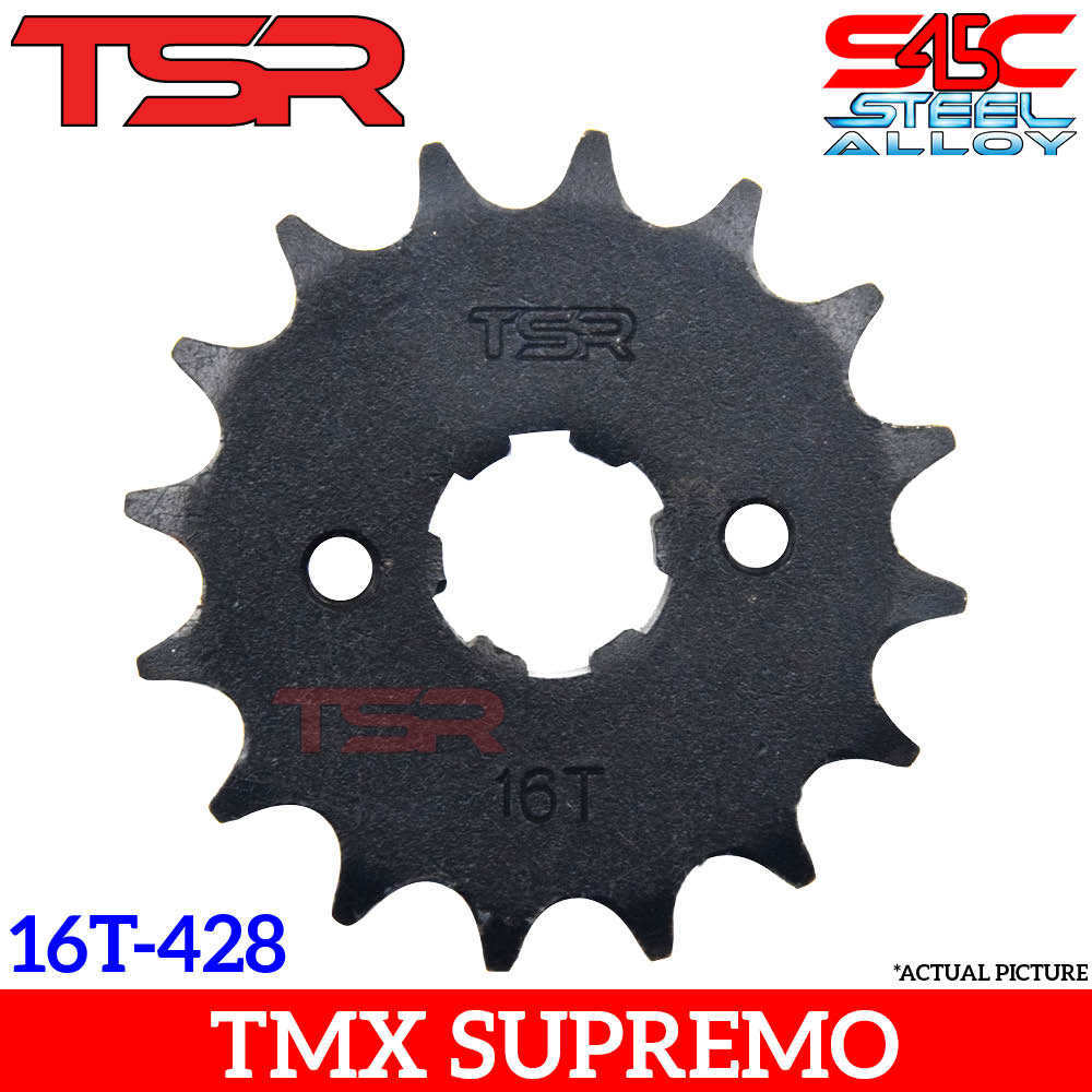 Tmx 125 online sprocket size