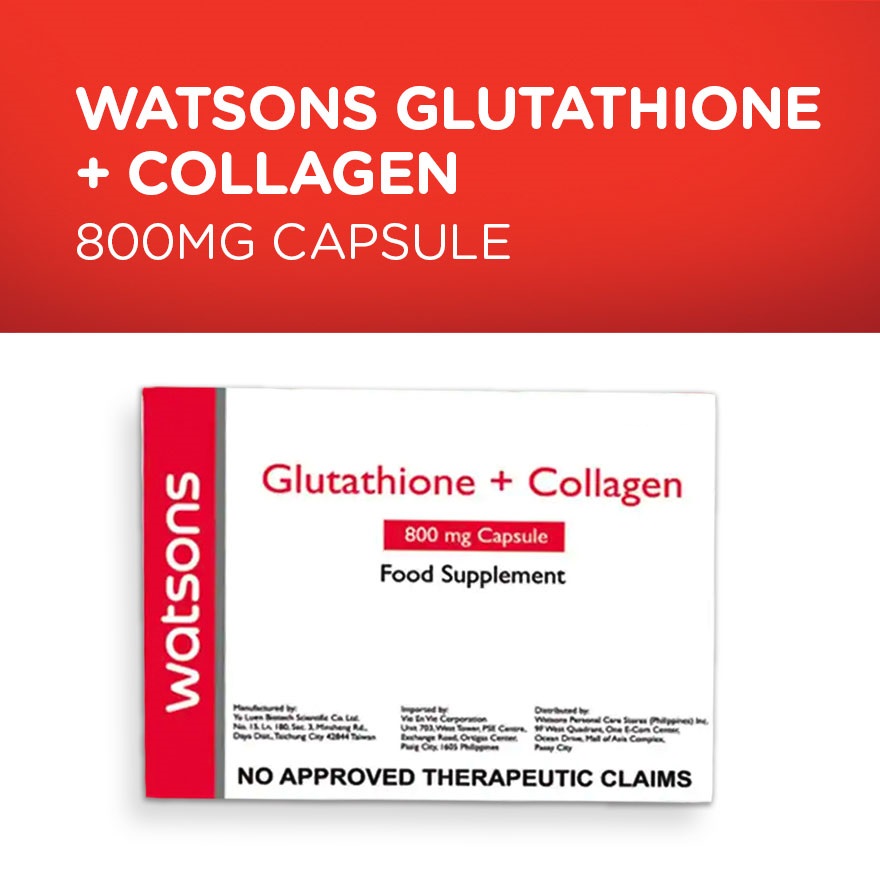 Watsons Glutathione Collagen Capsules & Gummies For Healthier Complexion