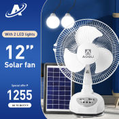 A.O Smith Solar Electric Fan with LED Lights