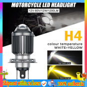 H6 H4 Two-Color LED Motorcycle Headlight Bulbs