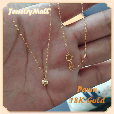 Original 18k Gold Lip Love Heart Necklace for Women