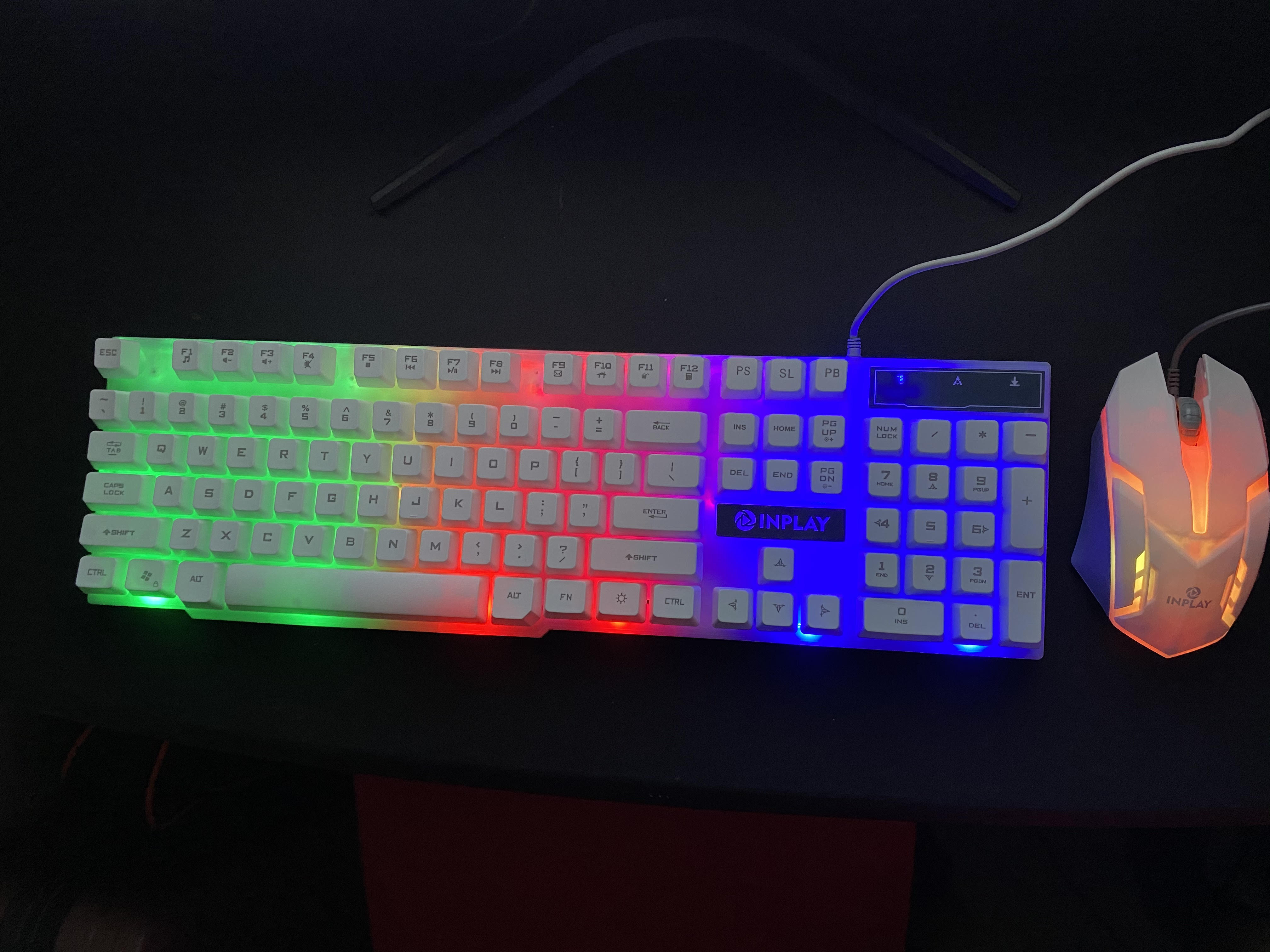 inplay white keyboard