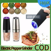 Electric Pepper Grinder with LED Light - Battery Powered