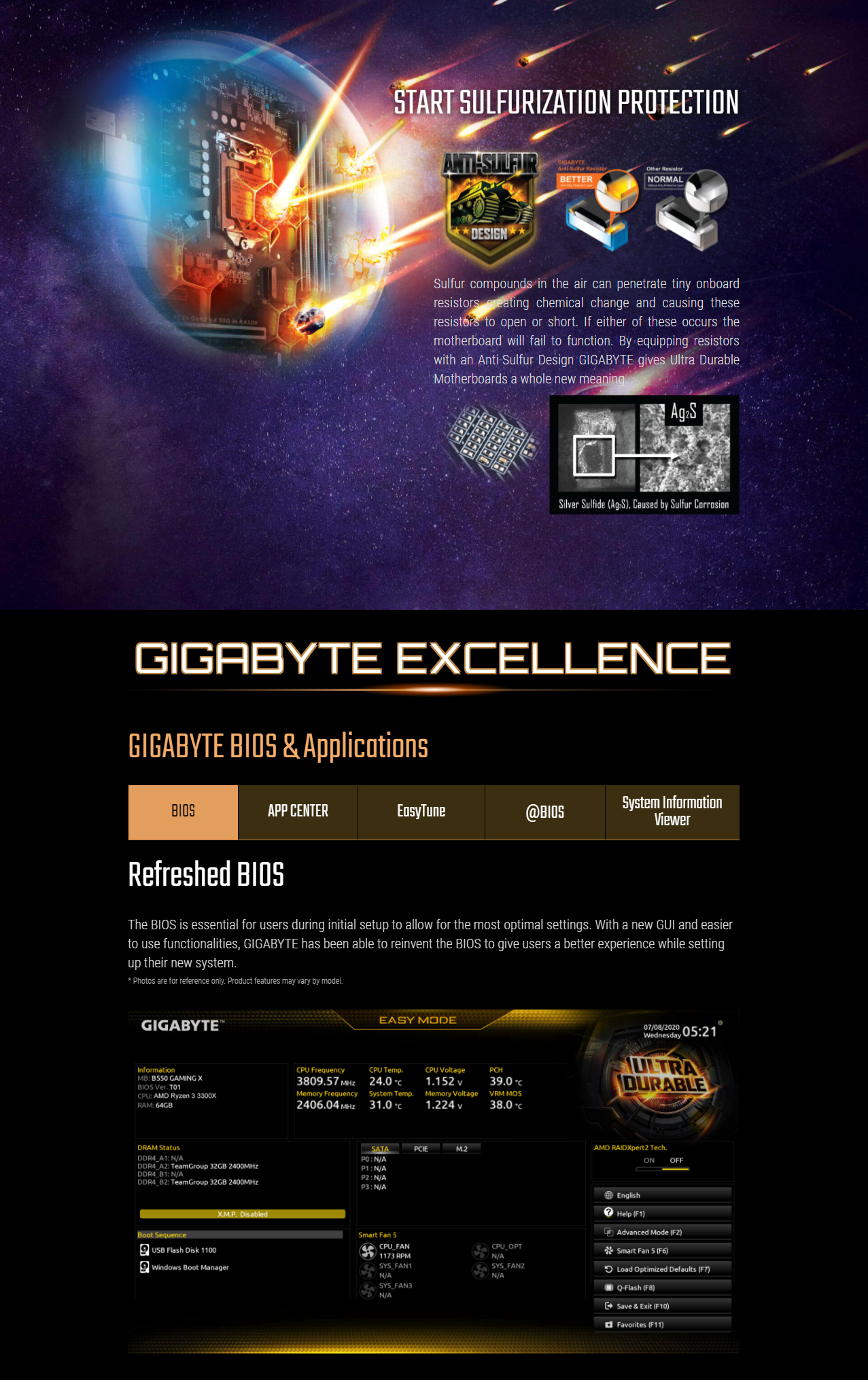GIGABYTE B550M DS3H (AM4 AMD/B550/Micro ATX/Dual M.2/SATA 6Gb/s