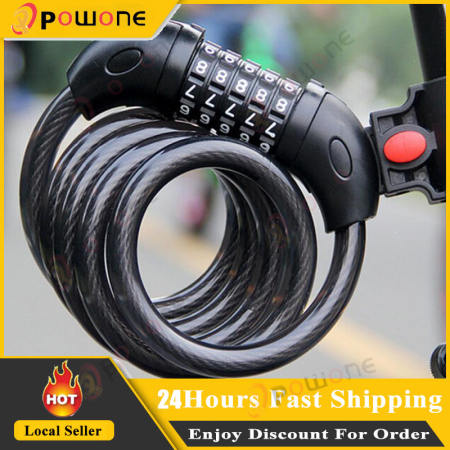 Long Bicycle Bike Lock Chain Padlock Anti-Theft 5 Password