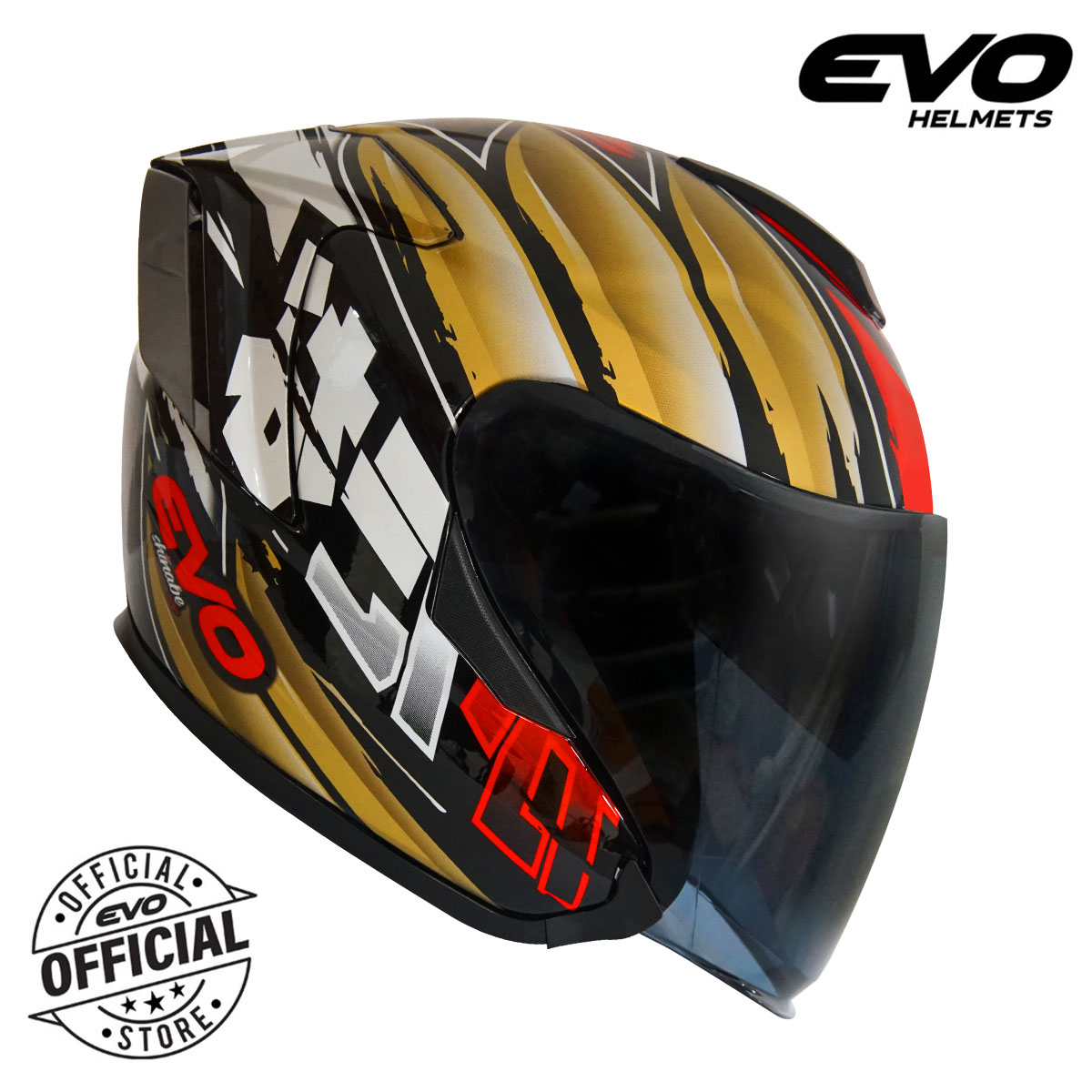 EVO RX-5 Katana Dual Visor Half Face Helmet