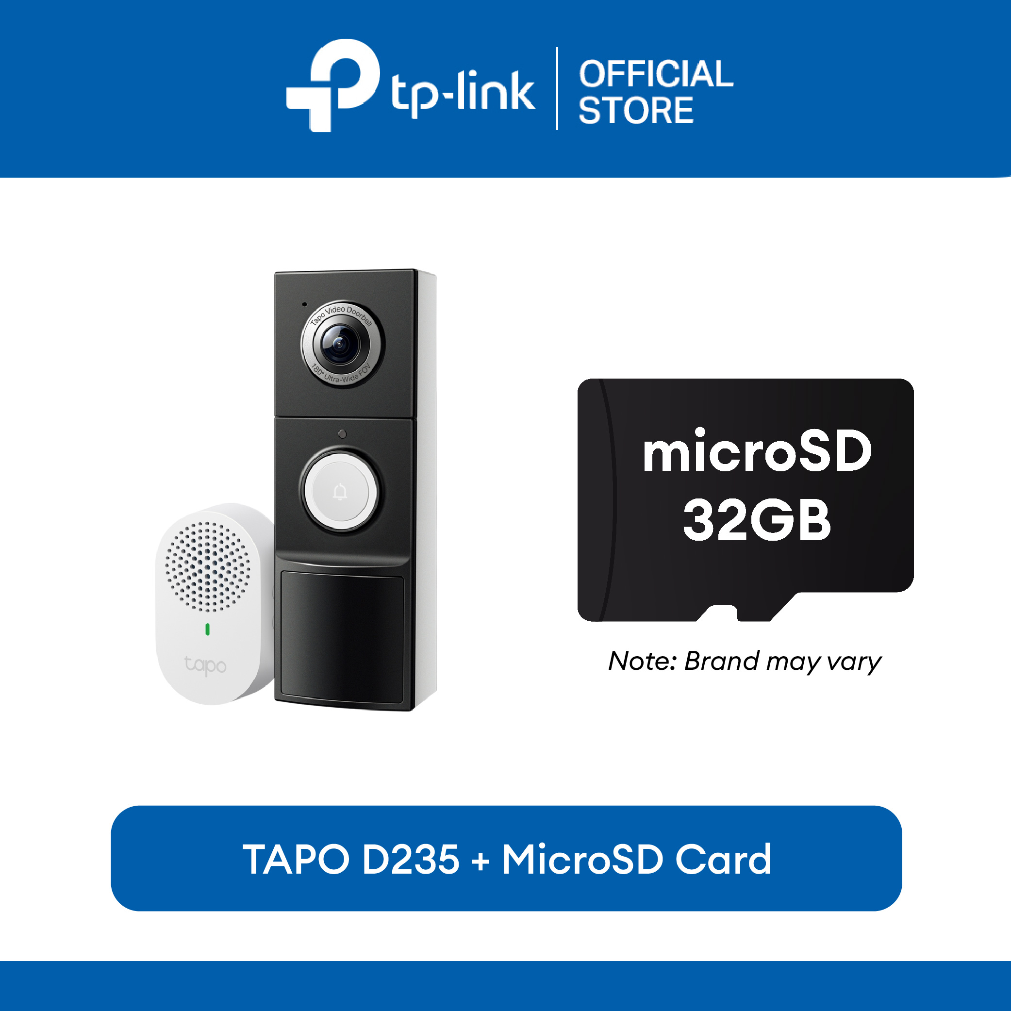 TP-Link Official Store / Tapo D235 / 2K 5MP Video Doorbell WiFi IP Security Cctv Sale Camera Connect to Cellphone with Mic and Speaker - Image 2