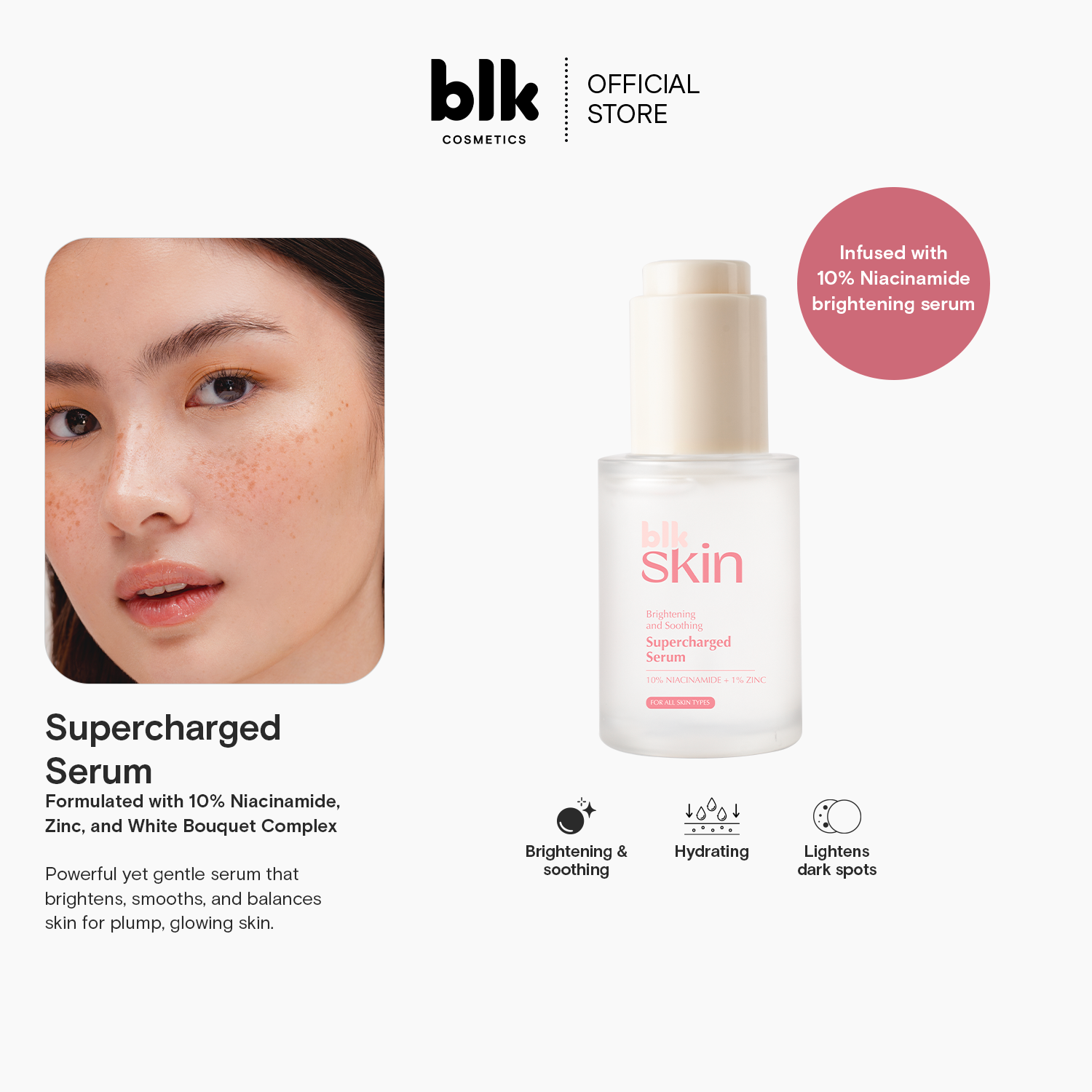 Discount on Blk Cosmetics  shoes - SKU: Blk Skin Brightening & Soothing Supercharged Serum