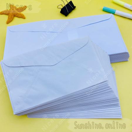 Approx 48pcs Classic White Envelopes Standard Long Short by pack