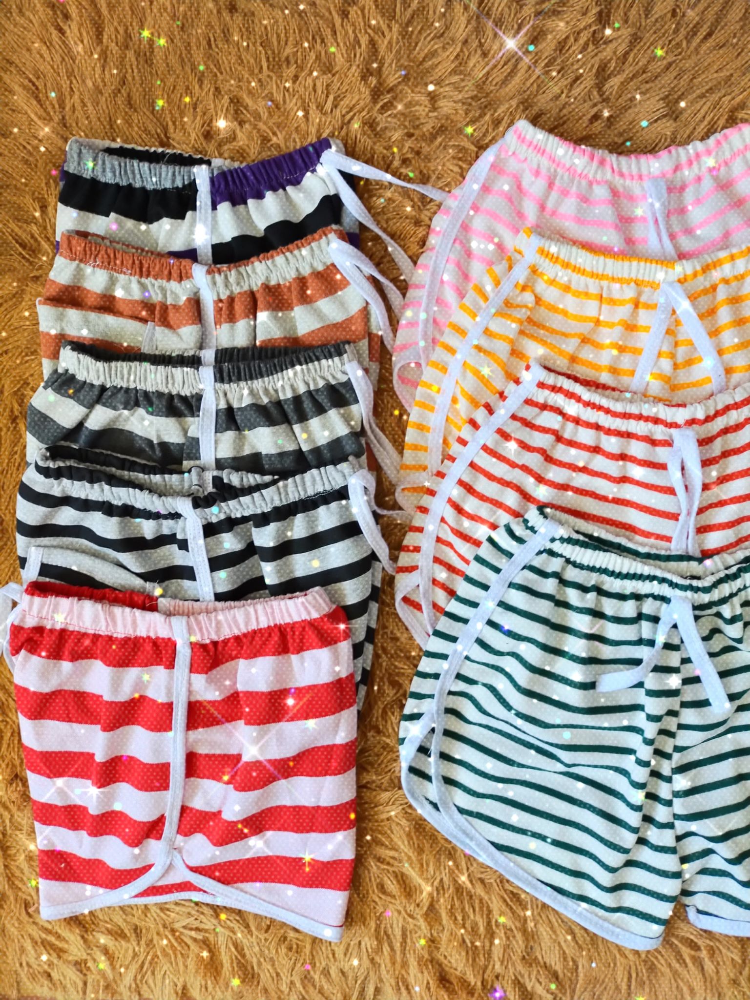 Striped dolphin shop shorts