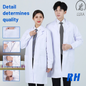 LUXA Cotton Lab Gown - White Doctor Uniform