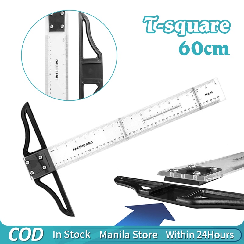 Technical Drawing T Square, 60cm, Clear, with Detachable Head - Madukani  Online Shop