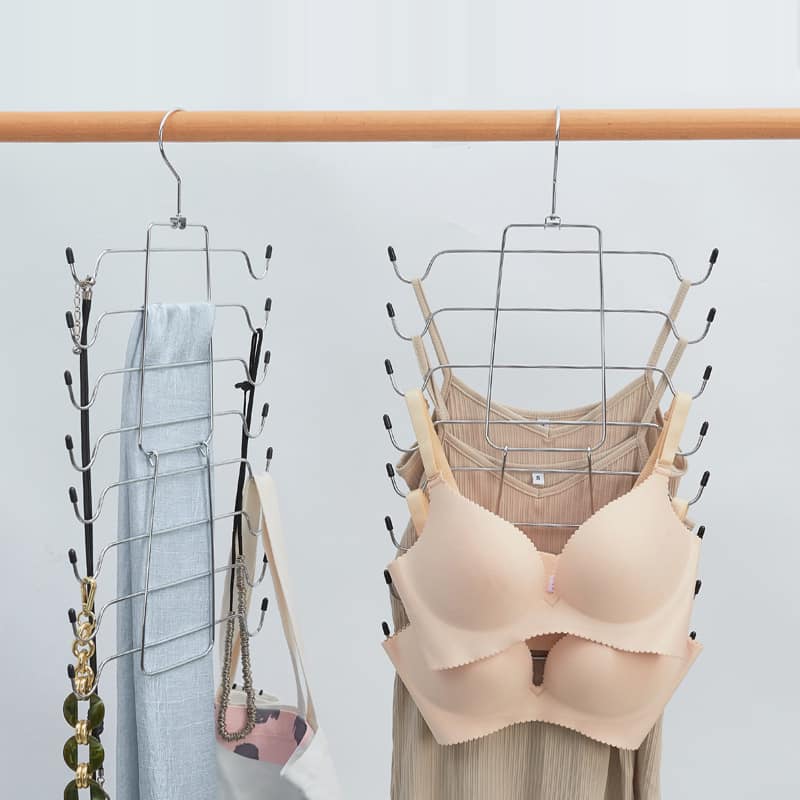 1pcs Creative Clothes Rack Underwear Store Bra Hanger Multi-functional  Solid wood Hanger Travel Space Saving Holder