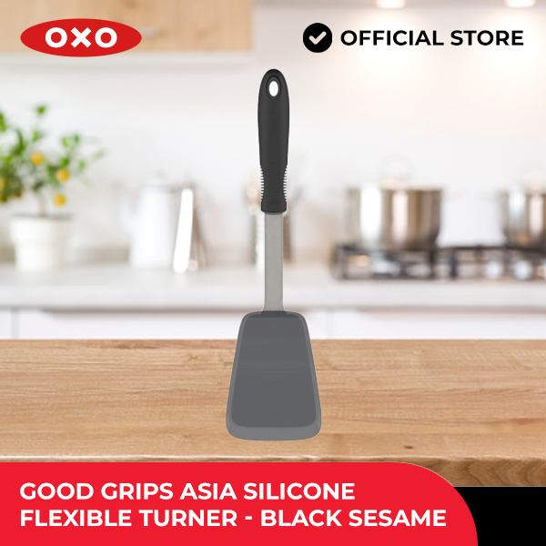  OXO Good Grips Small Silicone Flexible Turner Black