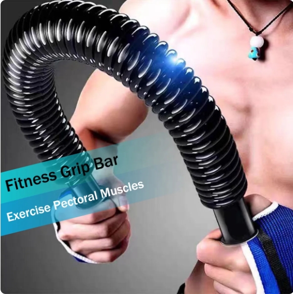  s Power Twister Flex Bar, The Ultimate Upper Body Exercise  Equipment For Strengthening Your Chest Workout, Shoulders,Biceps, Arms,  Forearm Strengthener, Resorte Para Hacer Ejercicio
