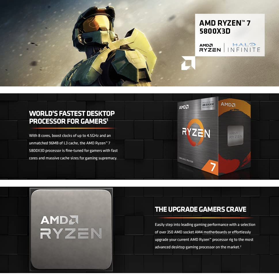 AMD Ryzen™ 7 5800X3D 8-core, 16-Thread Desktop Boxed Processor with AMD 3D V-Cache™ Technology **Official PH Local Release/Warranty | PH Flag Sticker on BOX**