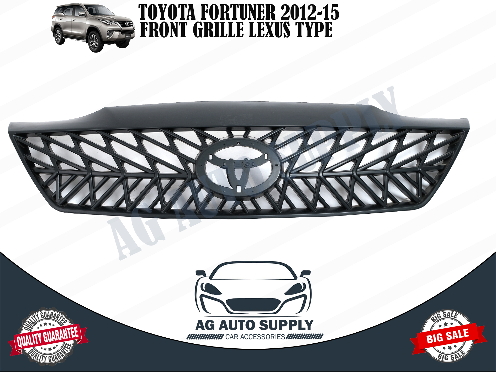 Toyota Fortuner 2012-15 Lexus Style Front Grill