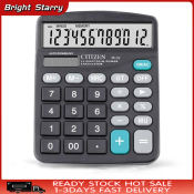 Solar & Battery 12-Digit Calculator - Large Buttons for Office