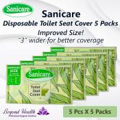 Sanicare Disposable Toilet Seat Cover 5 packs