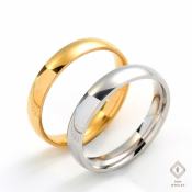 Diamond Wedding Band: Stainless Steel Promise Rings for Men and Women