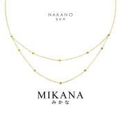 Mikana 14K Gold Plated Nakano Layered Necklace - Free Shipping