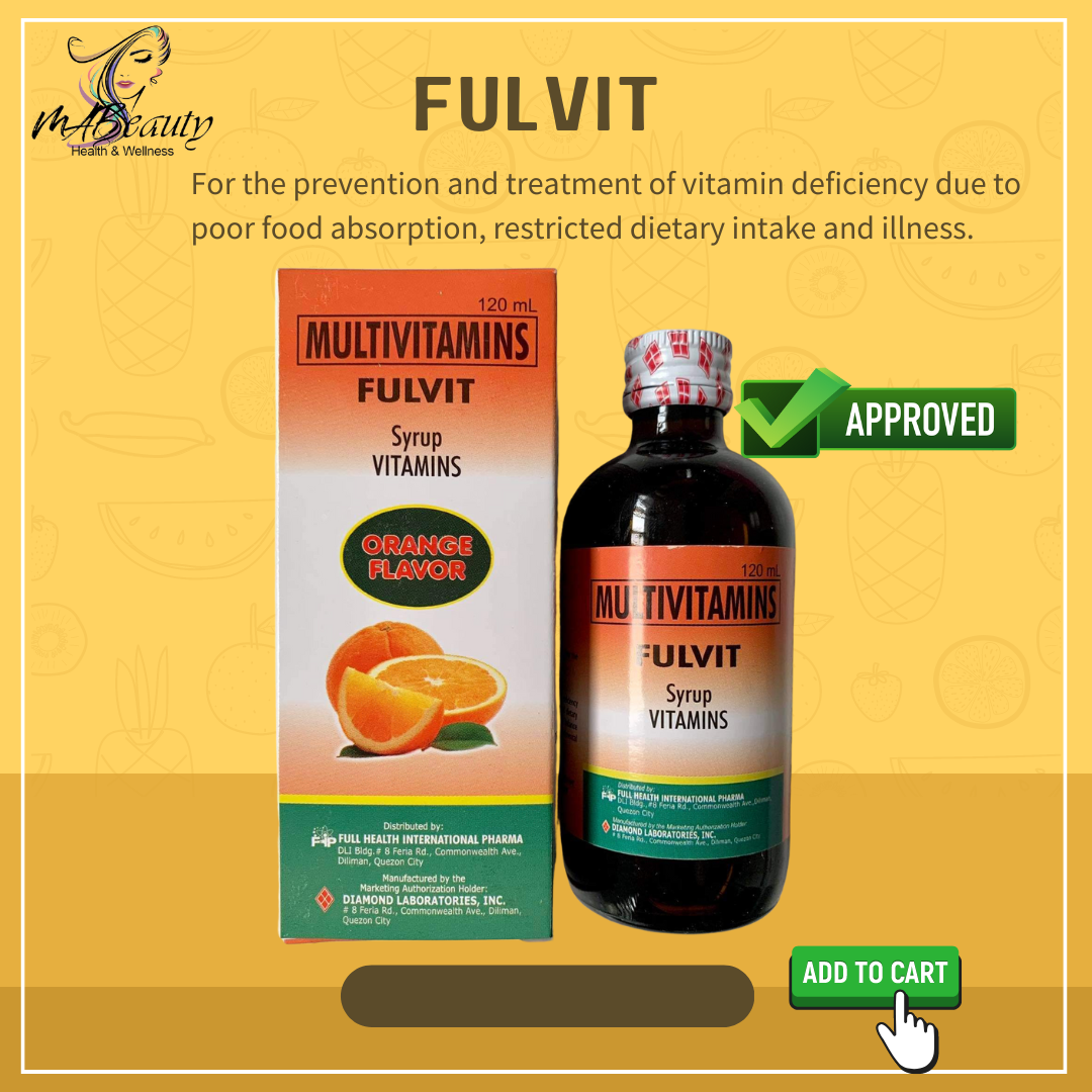 FULVIT Multivitamin Syrups - ORANGE Flavor for Infants & Children