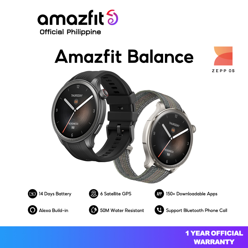 [Bussiness Flagship] Amazfit Balance Smartwatch Fitness Tracker GPS Heat Rate Blood Oxygen Monitor