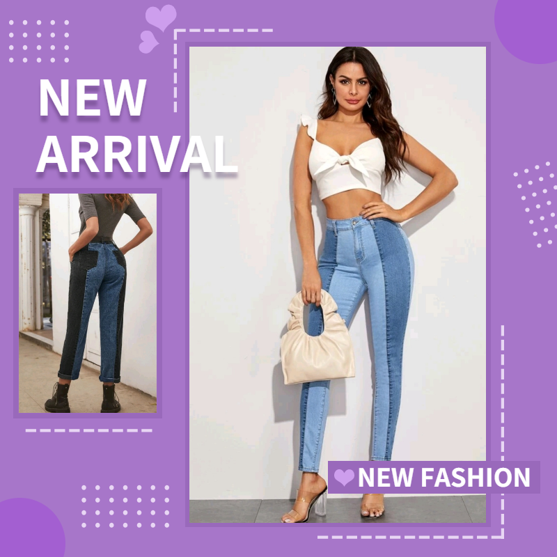 Buy Two Tone Jeans Women online 