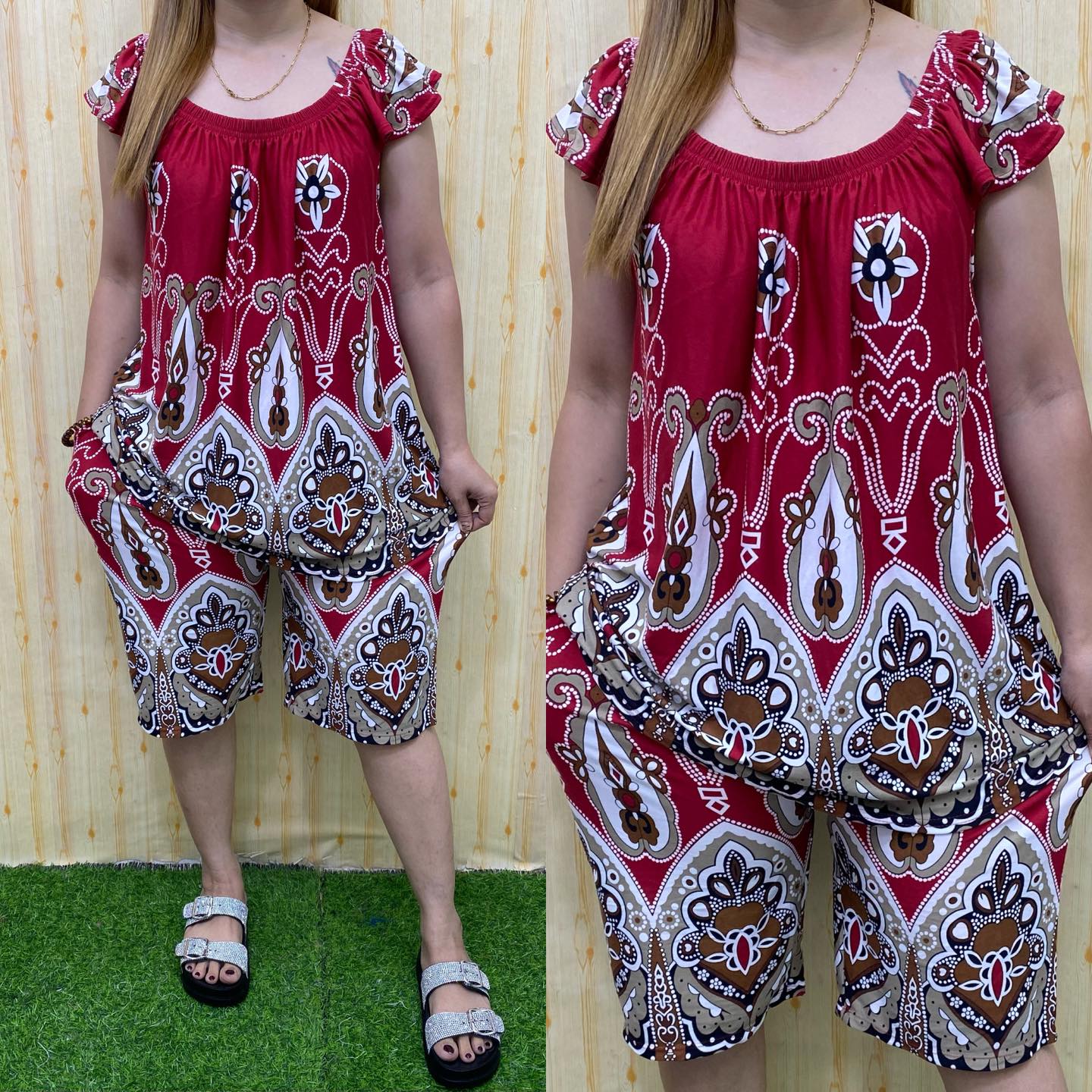 PLUS SIZE TERNO SHORT BUTTERFLY SLEEVES UP TO 4XL
