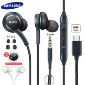 Samsung AKG Earphones with Mic and Volume Control, 3.5mm/Type C