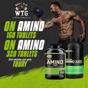 Optimum Nutrition ON Amino 2222 160 and 320 tablets