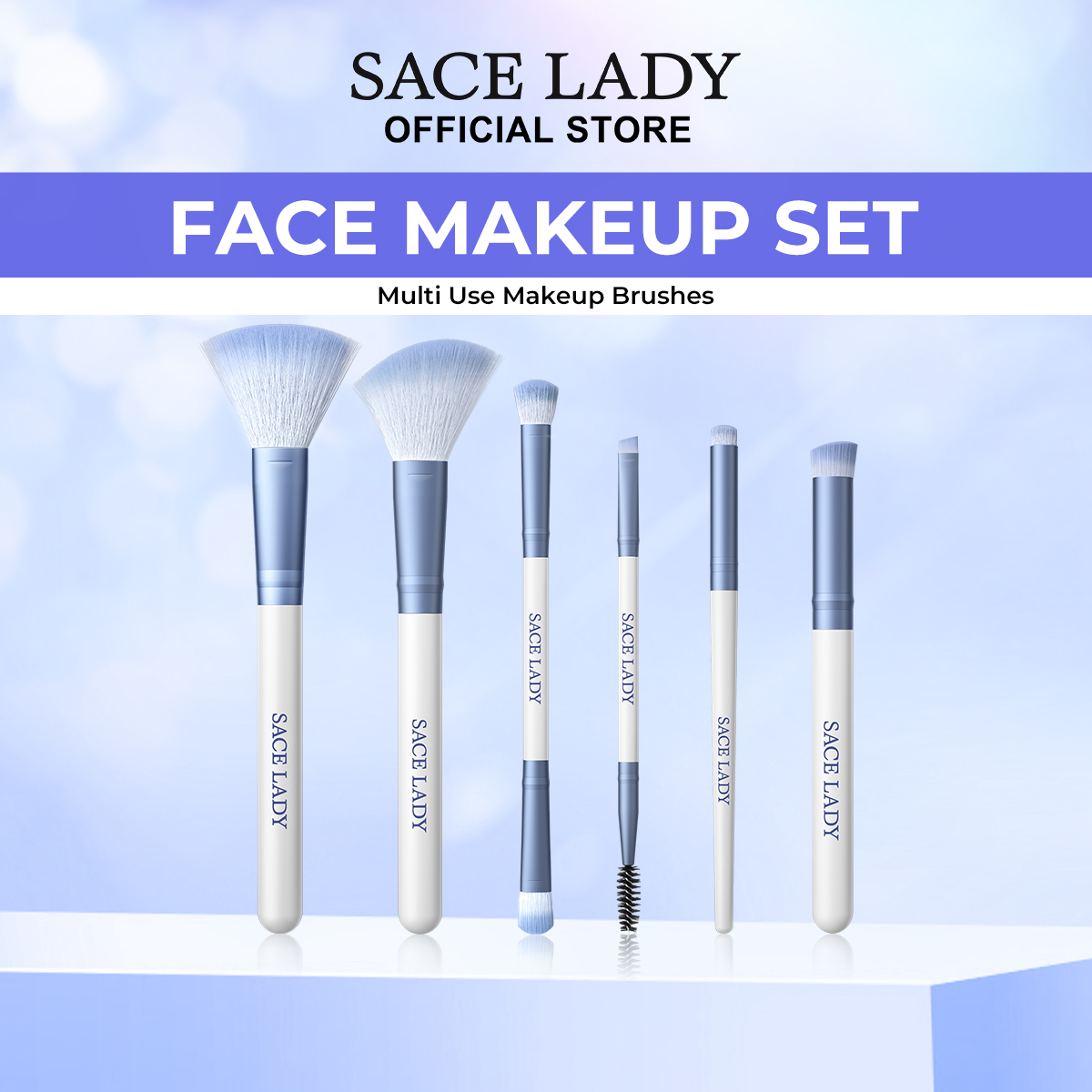 Discount on Sace Lady  shoes - SKU: Sace Lady Makeup Brushes Multi Use Soft Bristles Makeup Brushes Set 1/6pcs Powder Eyeshadow Conceale