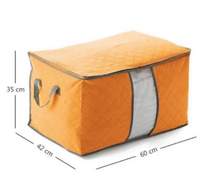 Bamboo Charcoal Quilt Storage Case Bedding Organizer Bag (2)