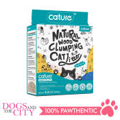 Cature Natural Wood Clumping Cat Litter - 6L Economy Pack