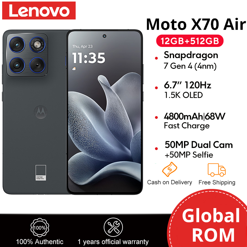 Motorola X70 Air 5G Smartphone 6.7" 1.5K OLED 120Hz Snapdragon 7 Gen4 4800mAh 68W Fast Charge 50MP Camera Global ROM - Image 3