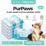 KANI PurPaws Hypoallergenic Pet Wipes with Aloe Vera