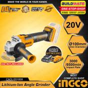 Ingco BRUSHLESS Angle Grinder 20V - 100% ORIGINAL